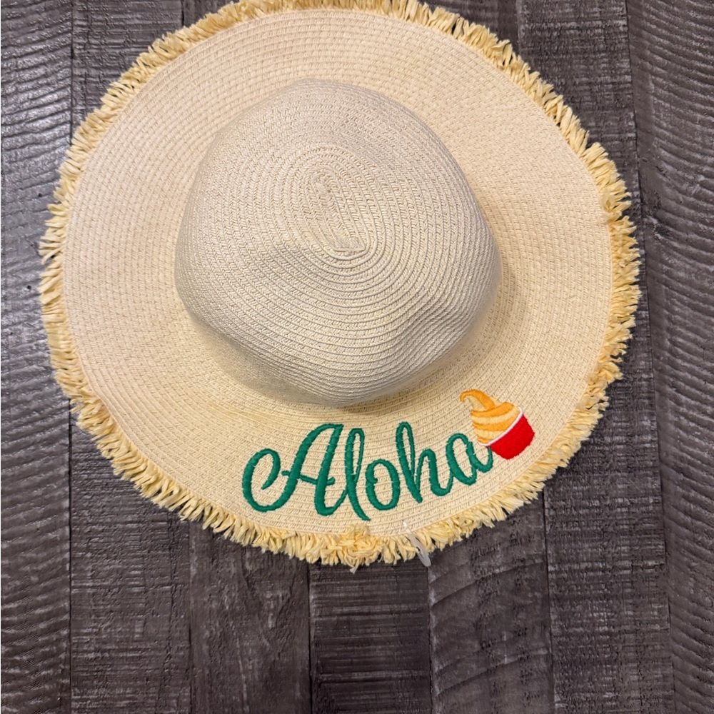 Disney Dole Whip Sun Hat with Aloha Embroidery